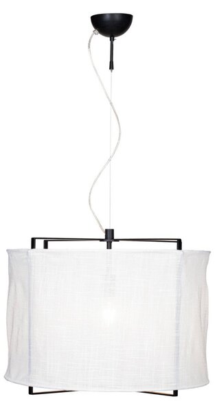 Lampa Wisząca By Rydéns, Softy, ściemnialny, biały, salon, tkanina | tekstylia, skandynawski