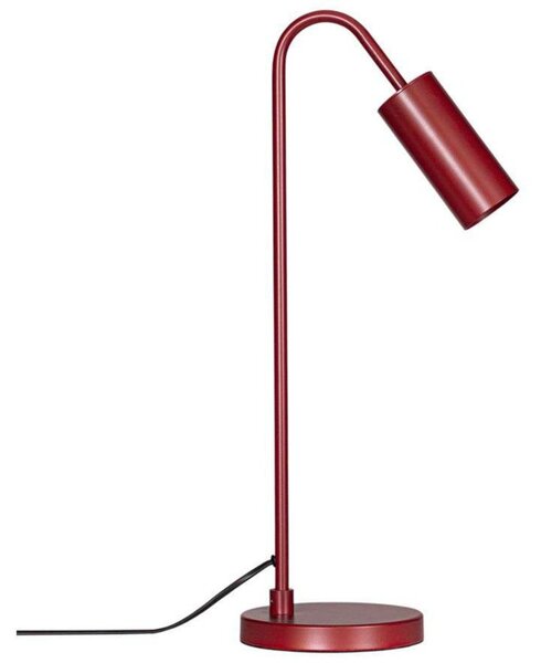 Lampa Stołowa By Rydéns, Curve, czerwony, salon, metal, nowoczesny