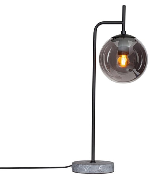 Lampa Stołowa By Rydéns, Boyle, czarny, salon, kamień, nowoczesny