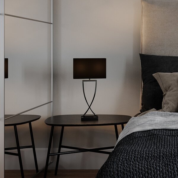 Lampa Stołowa By Rydéns, Omega, metaliczny, salon, tkanina | tekstylia, nowoczesny