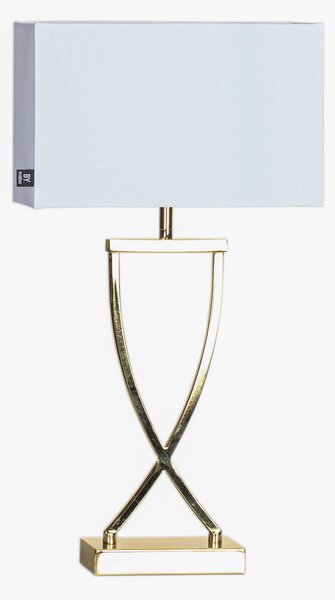 Lampa Stołowa By Rydéns, Omega, złoty | mosiężny, salon, tkanina | tekstylia, nowoczesny