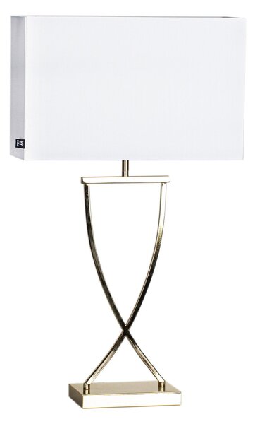 Lampa Stołowa By Rydéns, Omega, złoty | mosiężny, salon, tkanina | tekstylia, nowoczesny