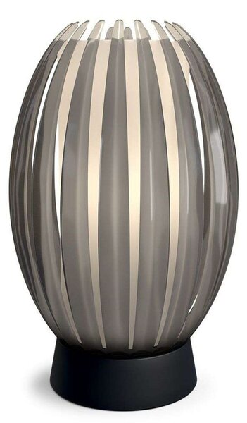 Lampa Stołowa Herstal, czarny, salon, szkło