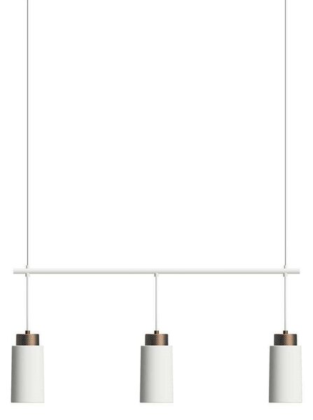 Lampa Wisząca Herstal, biały, salon, metal