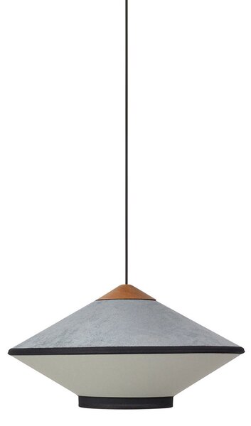 Lampa Wisząca Forestier, Cymbal S, ściemnialny, niebieski, salon, tkanina | tekstylia, design