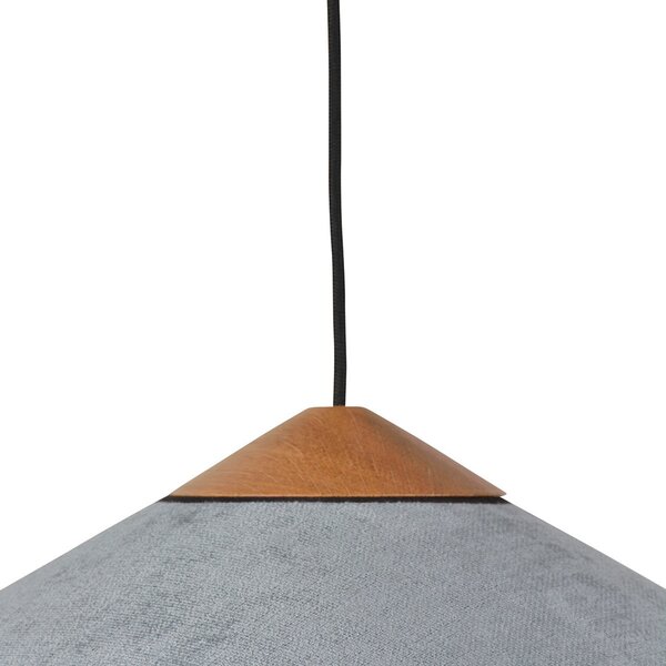 Lampa Wisząca Forestier, Cymbal S, ściemnialny, niebieski, salon, tkanina | tekstylia, design