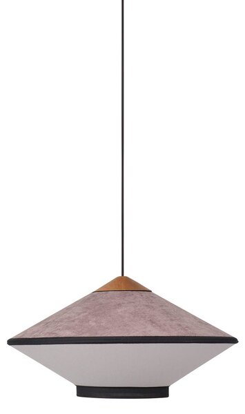 Lampa Wisząca Forestier, Cymbal S, ściemnialny, fioletowy, salon, tkanina | tekstylia, design