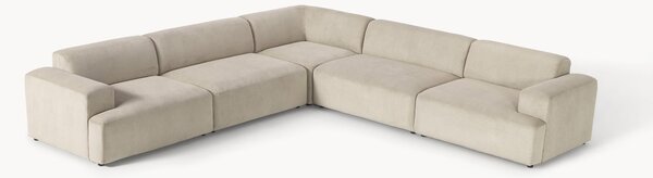 Sofa narożna XL ze sztruksu Melva