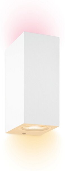 Lampa Ścienna WiZ, Up&Down, ściemnialny, biały, salon, tworzywo sztuczne, nowoczesny