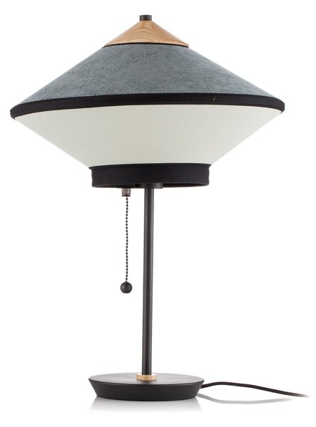 Lampa Stołowa Forestier, Cymbal S, niebieski, salon, tkanina | tekstylia, design