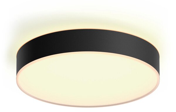 Lampa Sufitowa Philips Hue, Philips Hue, ściemnialny, czarny, salon, metal, nowoczesny