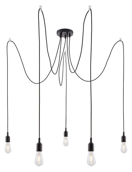 Lampa Wisząca Paulmann, Neordic Ketil, ściemnialny, czarny, salon, tworzywo sztuczne, skandynawski