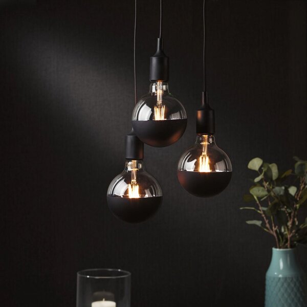 Lampa Wisząca Paulmann, Pendelleuchte Neordic Ketil, ściemnialny, czarny, salon, metal, nowoczesny