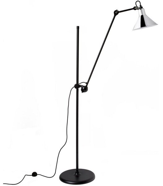 Lampa stojąca Lampe Gras 215, czarna/chromowana – DCW