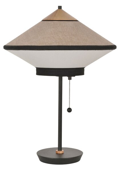 Lampa Stołowa Forestier, Cymbal S, beżowy, salon, tkanina | tekstylia, design