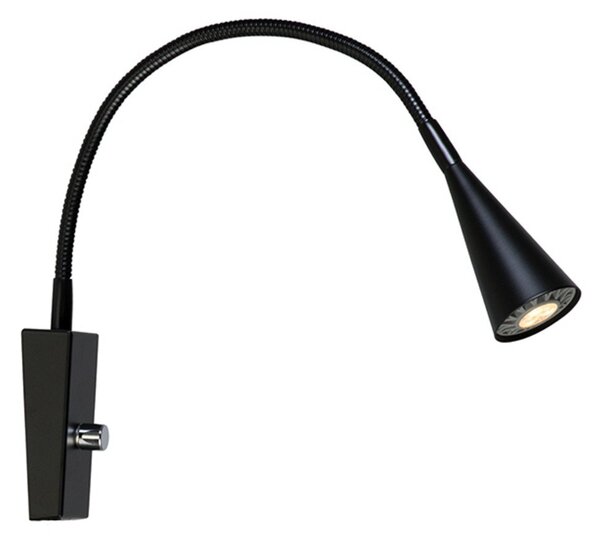 Lampa Ścienna Belid, ściemnialny, czarny, salon, metal