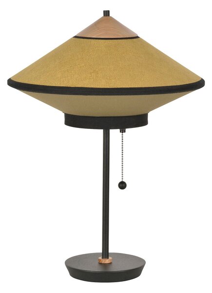 Lampa Stołowa Forestier, Cymbal S, antyczny mosiądz, salon, tkanina | tekstylia, design