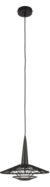 Lampa Wisząca Forestier, Carpa S, ściemnialny, czarny, salon, tkanina | tekstylia, design