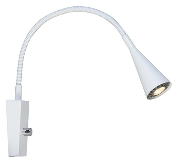 Lampa Ścienna Belid, ściemnialny, biały, sypialnia, metal