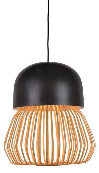Lampa Wisząca Forestier, Anemos, ściemnialny, czarny, salon, bambus, design