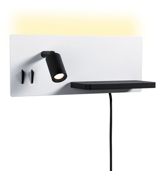Lampa Ścienna Paulmann, Serra, ściemnialny, biały, sypialnia, mosiądz, nowoczesny