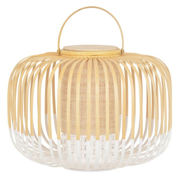 Zewnętrzna Lampa Forestier, Take A Way S, ściemnialny, biały, taras, bambus, design