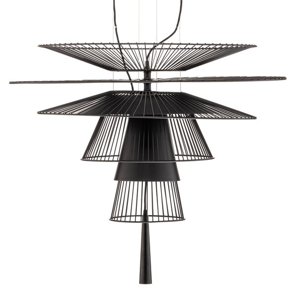Lampa Wisząca Forestier, Gravity 1, czarny, kuchnia, metal, design