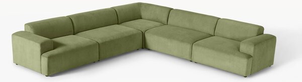 Sofa narożna XL ze sztruksu Melva