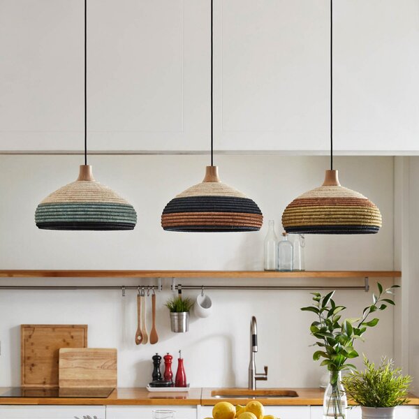 Lampa Wisząca Forestier, Grass S, ściemnialny, zielony, salon, design