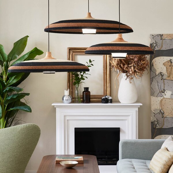 Lampa Wisząca Forestier, Grass M, ściemnialny, brąz rdzawy, salon, design