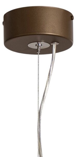 Lampa wisząca Vento Euluna, możliwość ściemniania, brązowy / rdzawy, salon / jadalnia, metal, nowoczesny