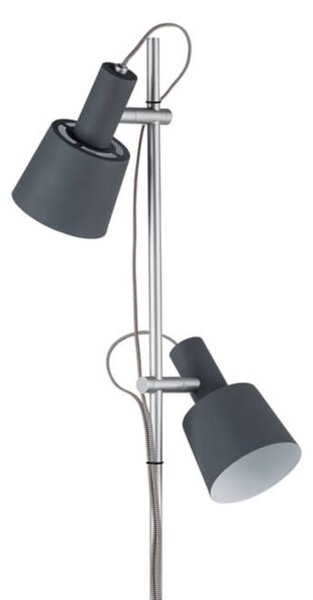 Lampa Podłogowa Paulmann, Haldar, szary, salon, metal, nowoczesny