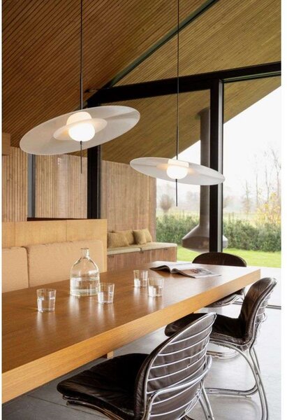 Lampa Wisząca DCW, szary, salon, aluminium