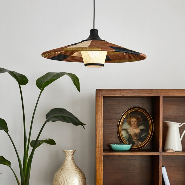 Lampa Wisząca Forestier, Parrot M, ściemnialny, brąz rdzawy, salon, design