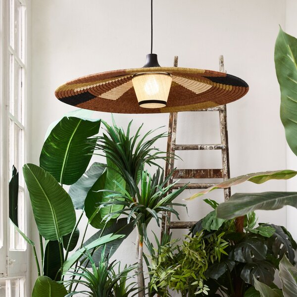 Lampa Wisząca Forestier, Parrot L, ściemnialny, brąz rdzawy, salon, design