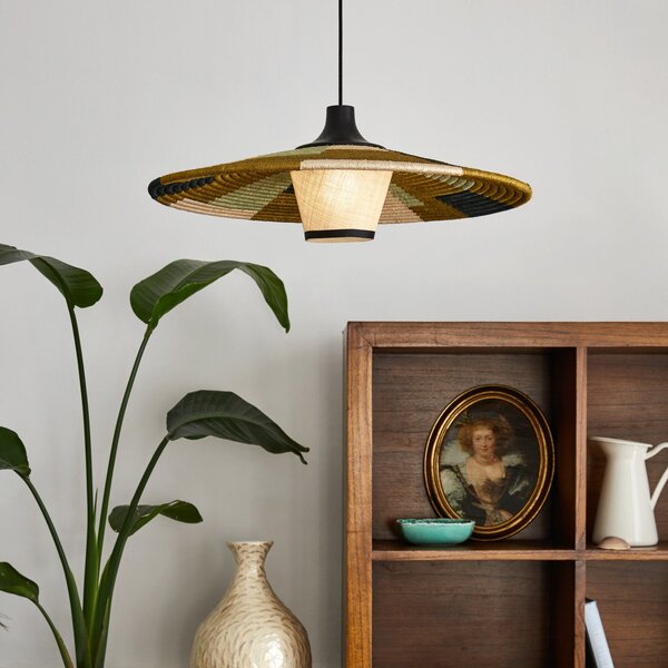 Lampa Wisząca Forestier, Parrot M, ściemnialny, zielony, salon, design