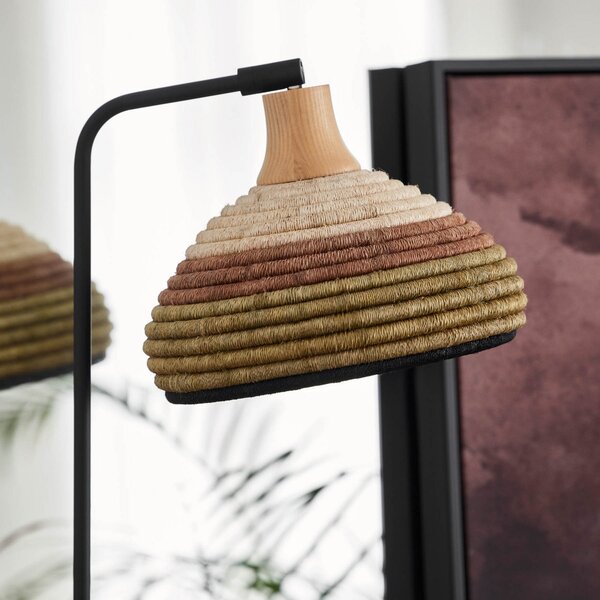 Lampa Stołowa Forestier, Grass, czarny, salon, metal, design