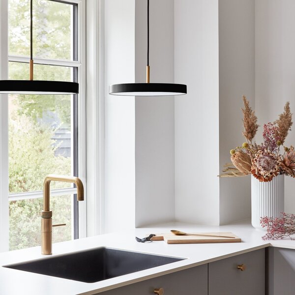 Lampa Wisząca UMAGE, Asteria mini, ściemnialny, czarny, salon, metal, design