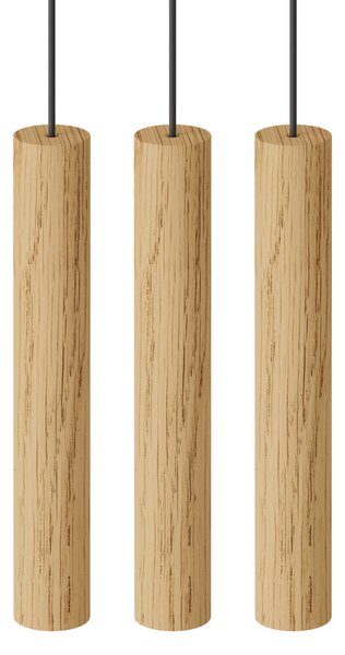 Lampa Wisząca UMAGE, Chimes Cluster 3, drewniany, salon, drewno, design