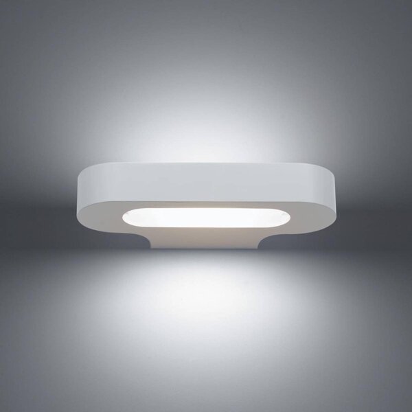 Artemide Kinkiet designerski Talo, możliwość ściemniania, biały / opal, przedpokój, aluminium, design