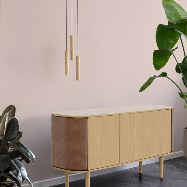 Lampa Wisząca UMAGE, Chimes Cluster 3, drewniany, salon, drewno, design