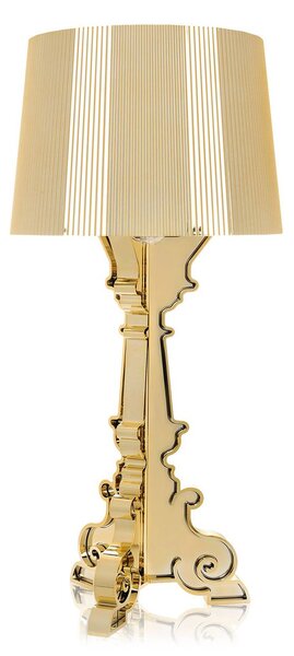 Kartell Lampa stołowa design Bourgie, możliwość ściemniania, mosiężny / złoty, salon / jadalnia, tworzywo sztuczne, design