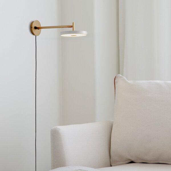 Lampa Ścienna UMAGE, Asteria Short, ściemnialny, złoty | mosiężny, salon, metal, design