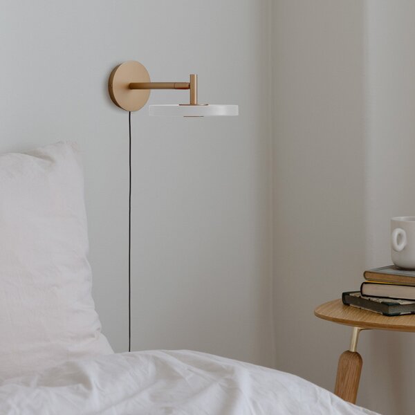 Lampa Ścienna UMAGE, Asteria Short, ściemnialny, złoty | mosiężny, salon, metal, design