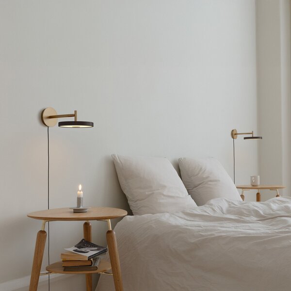 Lampa Ścienna UMAGE, Asteria Short, ściemnialny, złoty | mosiężny, salon, metal, design