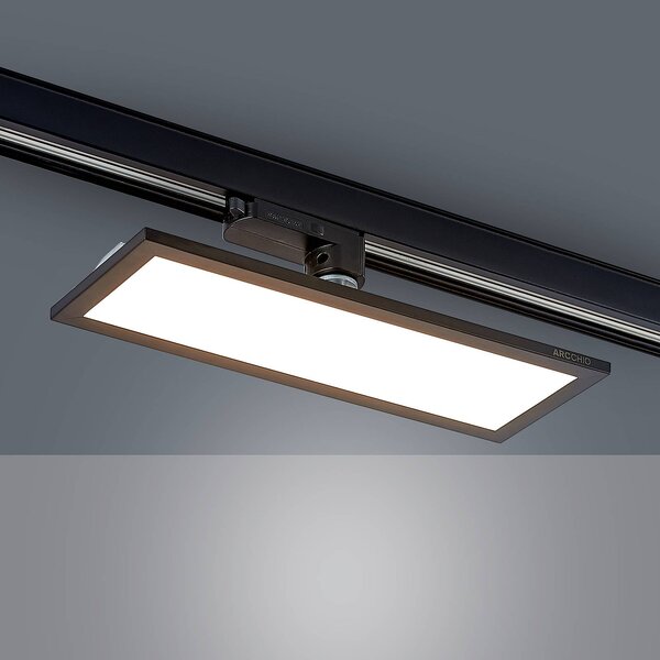 Panel LED Arcchio Hairis, 30 cm, czarny, 3000 K Hairis, czarny, biuro, tworzywo sztuczne, nowoczesny