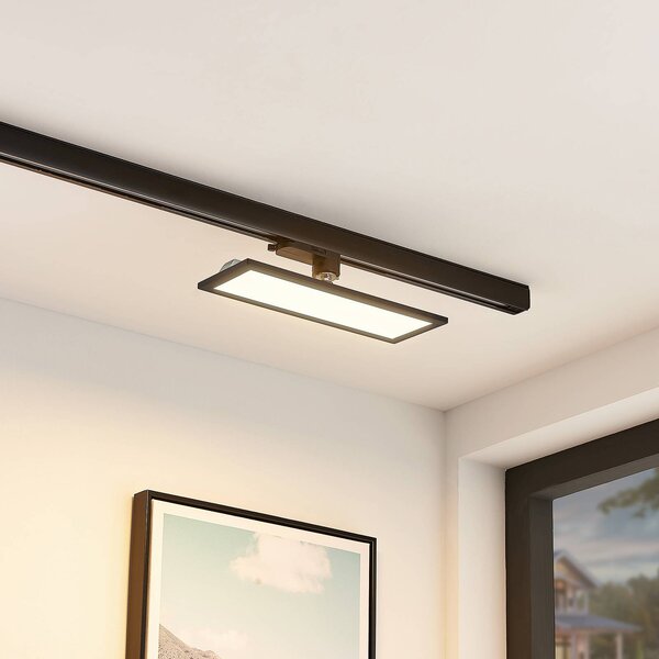 Panel LED Arcchio Hairis, 30 cm, czarny, 3000 K Hairis, czarny, biuro, tworzywo sztuczne, nowoczesny