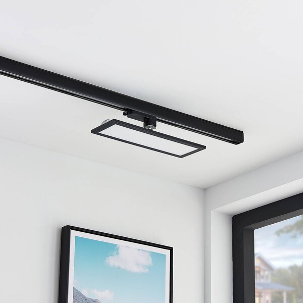 Panel LED Arcchio Hairis, 30 cm, czarny, 3000 K Hairis, czarny, biuro, tworzywo sztuczne, nowoczesny
