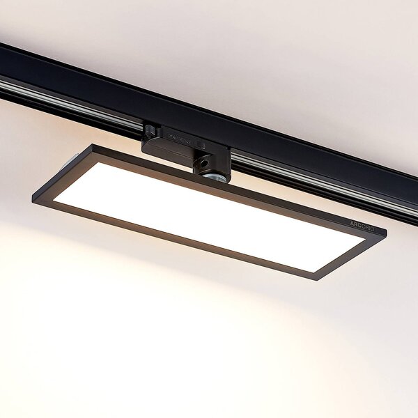 Panel LED Arcchio Hairis, 30 cm, czarny, 3000 K Hairis, czarny, biuro, tworzywo sztuczne, nowoczesny