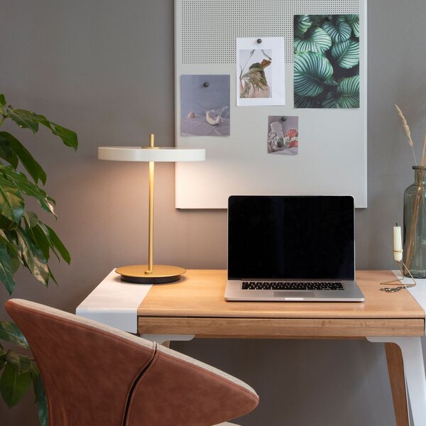 Lampa Stołowa UMAGE, Asteria Table, ściemnialny, biały, salon, aluminium, design